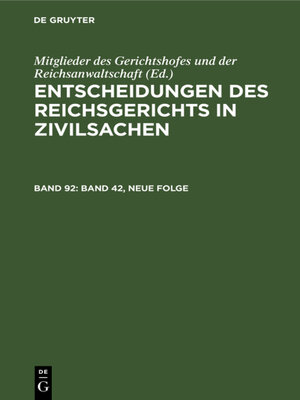 cover image of Band 42, Neue Folge